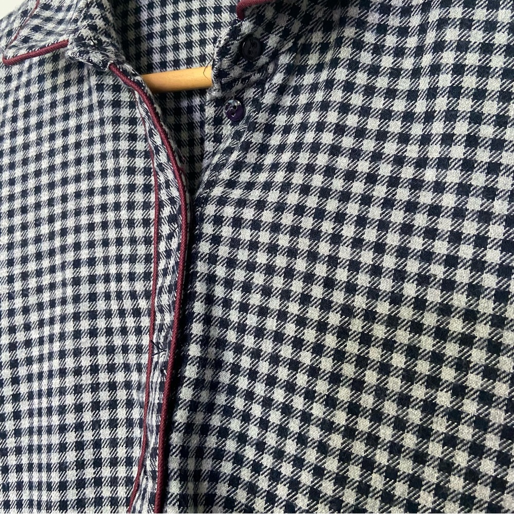 Zara Basic Collection Gingham Flannel Plaid Mini … - image 3